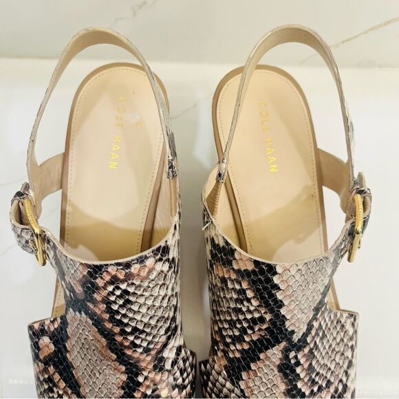 Cole Haan Wedge Sandals with Crossover Straps - Picture 3 of 8